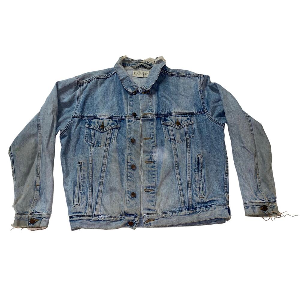 Vintage Distressed Denim Jacket